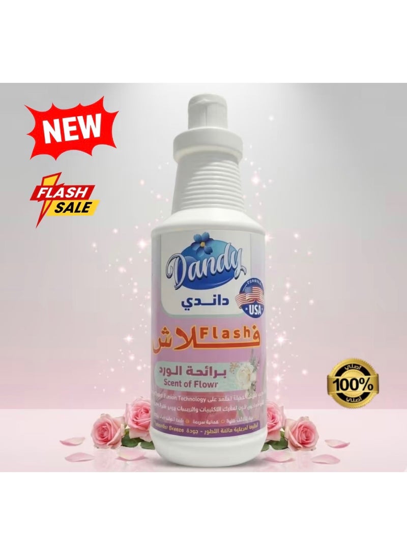 DANDY Two bottles of Flash Dandy multi-purpose disinfectant and cleaner, providing complete protection and effective cleanliness. Features a pleasant and refreshing scent (flowers and lavender), free from smoke and unpleasant odors. Saudi-made - Image 2